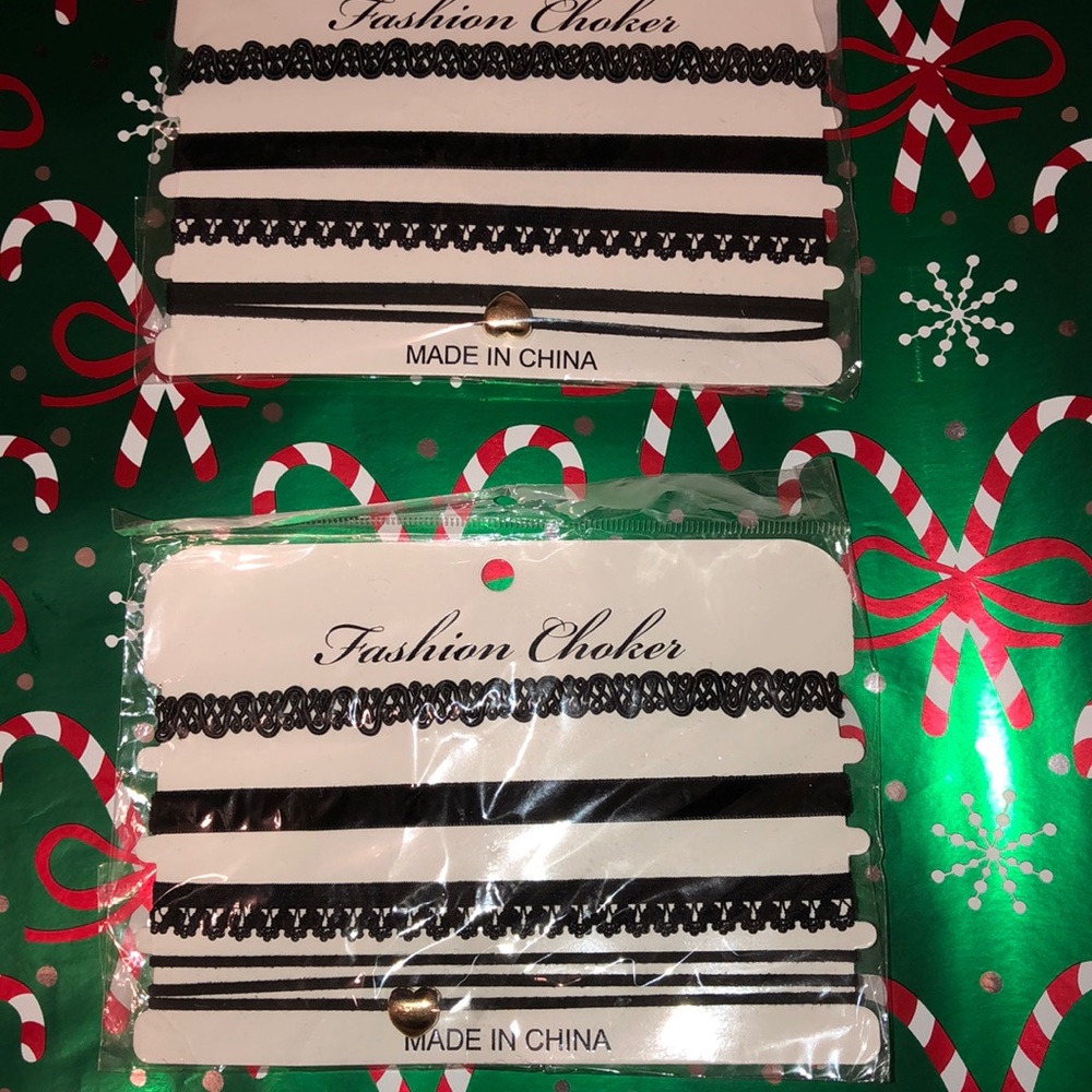 Black 4 pack chokers